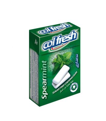 Col Fresh Chewing Gum Spearmint Sugar Free 21 Gm 